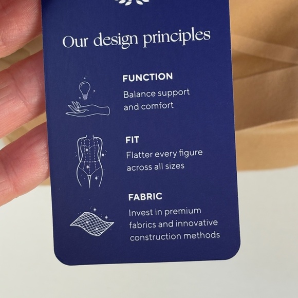 NWT HoneyLove Womens Silhouette Wireless Bonded Support Bra Sz L 38 B/C Sand - Picture 11 of 11